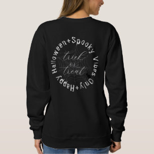 Sweatshirt Vibes Éffrayantes Web uniquement Nom de famille Ha