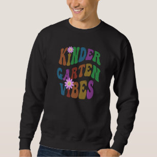 Sweatshirt VIBES RÉTRO DE MATERNELLE Enseignant Paix Amour Ki