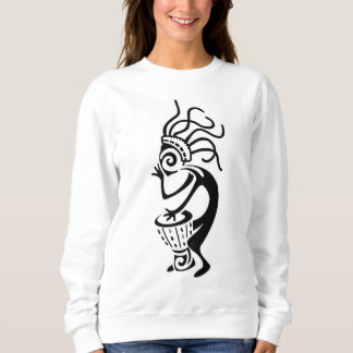 Sweatshirt Vibrants danseurs et musiciens d'art tribal africa