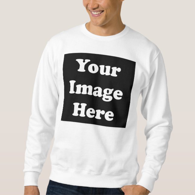 Sweatshirt vide fait sur commande de modèle (Devant)