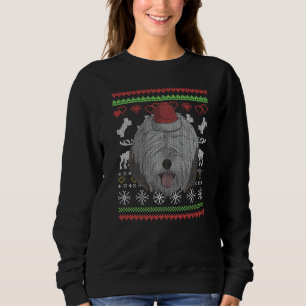 Sweatshirt Vieux anglais Chien à chiens de chien Santa Claus