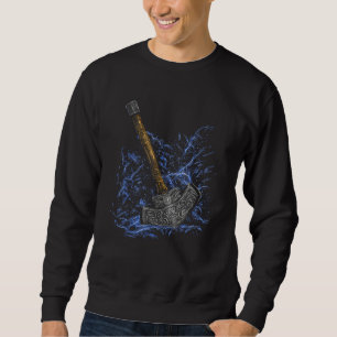 Sweatshirt VIKINGS S'ÉLEVENT Marteau de Thor Mythologie nord