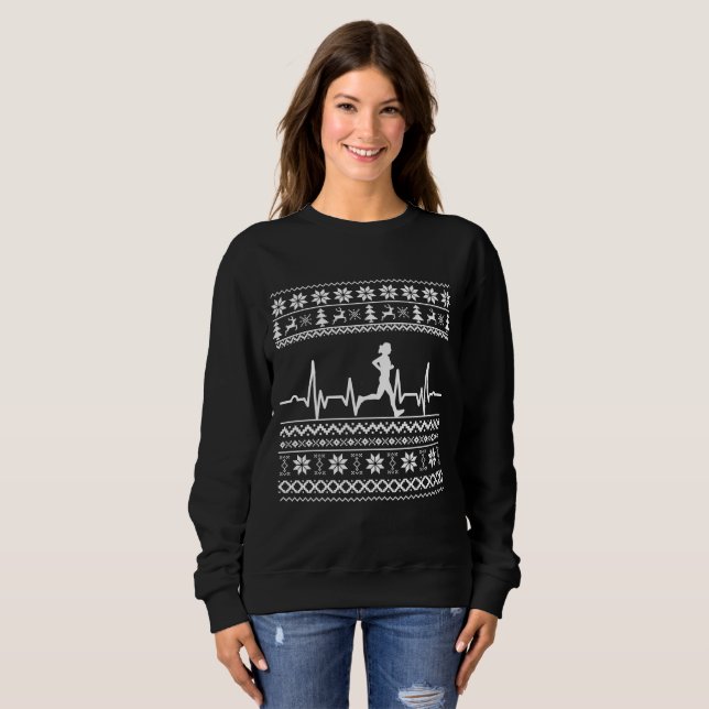 Sweatshirt Vilain pull de Noël (Devant entier)