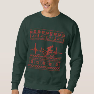 Sweatshirt Vilain pull de Noël à vélo