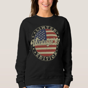 Sweatshirt Vintage 1961 63e anniversaire 63 ans American F