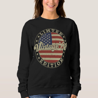 Sweatshirt Vintage 1980 44e anniversaire 44 ans American F