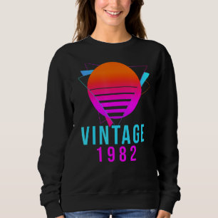 Sweatshirt Vintage 1982 40e anniversaire Idée actuelle Rétro