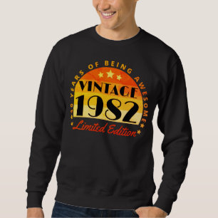 Sweatshirt Vintage 1982 Limited Edition 40e anniversaire