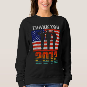 Sweatshirt Vintage 2012 Drapeau 10 Ans 10ème Birt américain