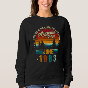 Sweatshirt Vintage 29ème anniversaire stupéfiant depuis Juin 