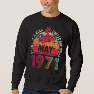 Sweatshirt Vintage 51ème anniversaire stupéfiant depuis mai 1