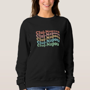 Sweatshirt Vintage 70's Roumanie Ville Hippie - Retro Cluj-Na