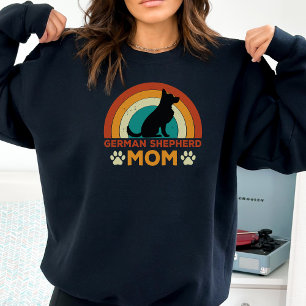 Sweatshirt Vintage allemand berger chien maman coucher de sol