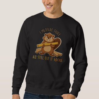 Sweatshirt Vintage Beaver Woodworker – Je mesure deux fois to