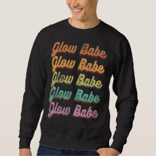Sweatshirt Vintage brillant bébé brillant peau Esthétique rét