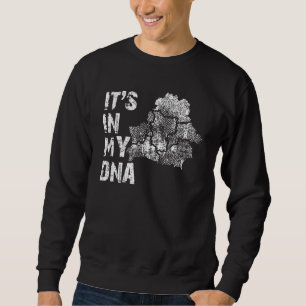 Sweatshirt Vintage C'est Dans Mon ADN Biélorussie Carte Du Co