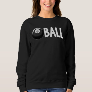 Sweatshirt Vintage Faded 8 Ball Joueur Billard Tee - shirt Je