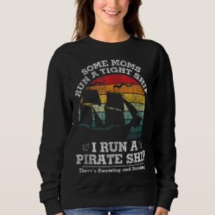Sweatshirt Vintage J'Ai Un Bateau Pirate Maman Papa Famille M