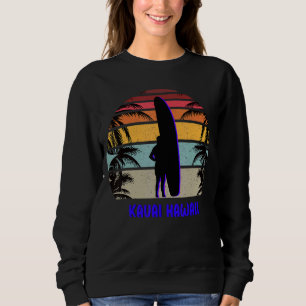 Sweatshirt Vintage Kauai Hawaii Hawaii Surf de plage Surfer S