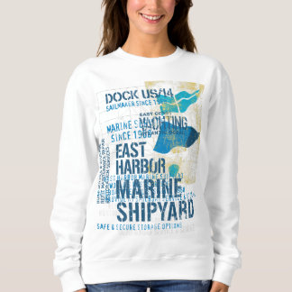 Sweatshirt Vintage Marine Shipyard - Yach Nautique de la côte
