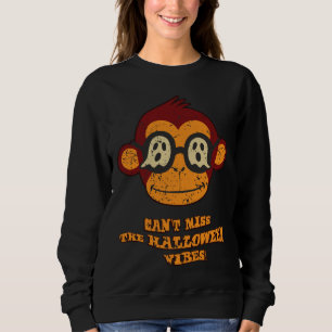 Sweatshirt Vintage Monkey Ghost – Ne manquez pas Halloween