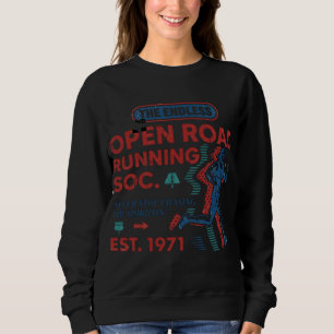 Sweatshirt Vintage Open Road Running Club Rétro Runner Tee