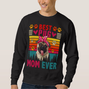 Sweatshirt Vintage Retro Meilleur Carlin Maman toujours migno