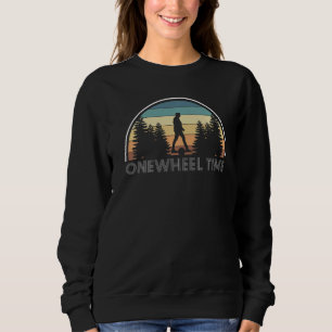 Sweatshirt Vintage Retro Onewheel Time E Skate