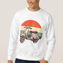 Vintage, rétro, scooter, mofa, cuillère, scooter