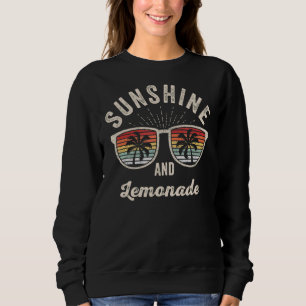 Sweatshirt Vintage Retro Sunshine Et Lemonade Été