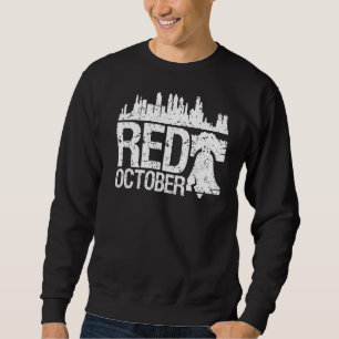 Sweatshirt Vintage rouge octobre Philadelphie Philadelphie Sk