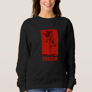 Sweatshirt Vintage Techno Devil Club Rave Analog Dj Acid Hous