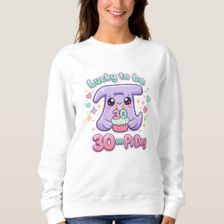 Sweatshirt Vintage Tourne 30 ans le jour de Pi femme sweatshi