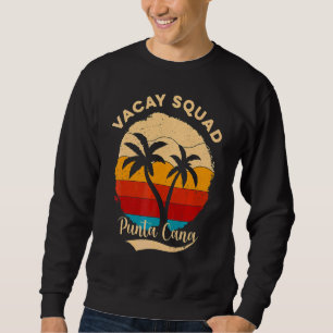 Sweatshirt Vintage Vacay Squad Punta Cana Vacances d'Été Fri