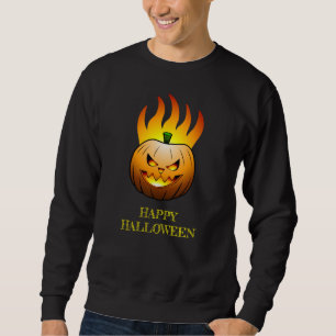 Sweatshirt Visage de citrouille d'Halloween