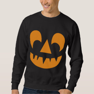 Sweatshirt Visage du Citrouille Jack-o'-lantern
