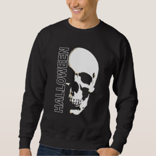 Sweatshirt Visage effrayant de crâne de squelette d'Halloween