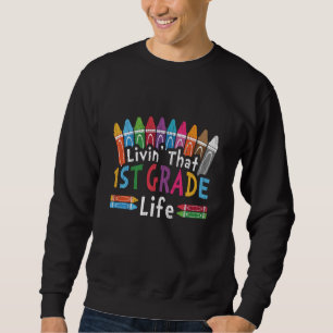 Sweatshirt Vivre la vie de CE1 - Crayon de rentrée