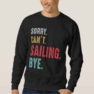 Sweatshirt Voile Vintage Rétro Yacht Voilier Capitaine Da