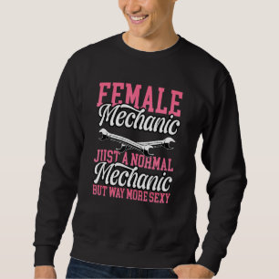 Sweatshirt Voiture Diesel Fixant Mécanique Femelle Comme Un M
