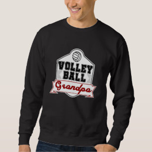 Sweatshirt Volleyball Et Grand-Père De Volleyball Avec Volle