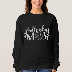 Sweatshirt Volleyball Maman Beach Volleyball Coach Équipe Cad