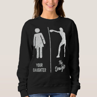 Sweatshirt Votre fille Ma fille Boxer Parents Boxer Gras