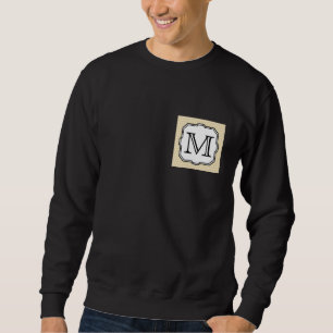 Sweatshirt Votre lettre. Monogramme personnalisé. Point Polk