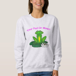 Sweatshirt Votre Plafond ou le Mien ? Gris Clair pour Femmes