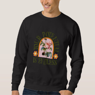 Sweatshirt Votre potentiel est une source d'inspiration rétro