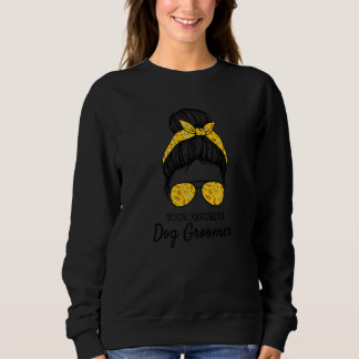 Sweatshirt Votre toiletteur de chien préféré Artiste de toile
