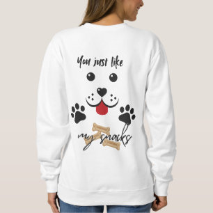 Sweatshirt Vous aimez mes snacks