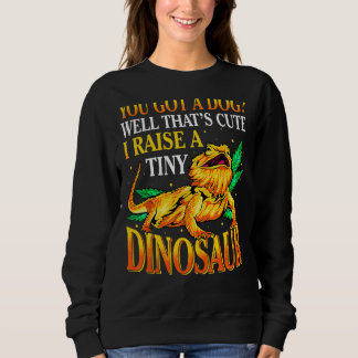 Sweatshirt Vous avez un chien bien c'est mignon je lève un mi