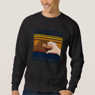 Sweatshirt Vous Comptez Déjeuner Dame Coeur Main Vintage